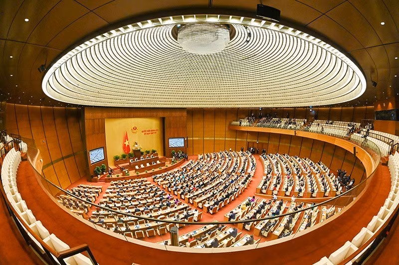 第十五届国会第五次会议场景。