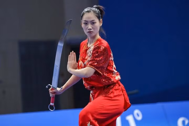 越南武术选手邓陈芳儿。（图片来源：越通社）