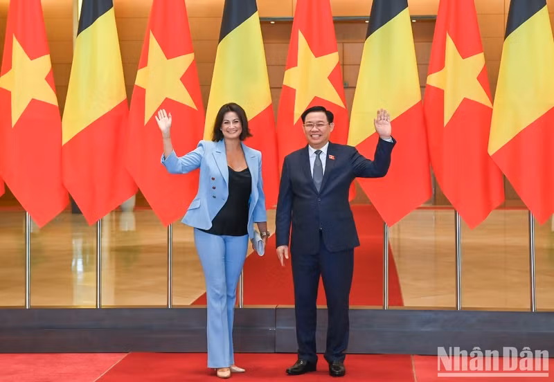 越南国会主席王廷惠与比利时参议院议长斯蒂芬妮·德霍斯举行会谈【组图】 ảnh 3