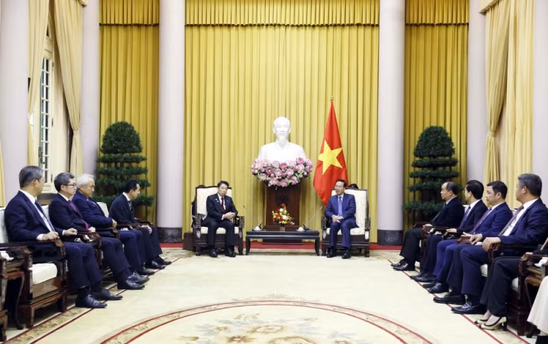 会见场景。（图片来源：vov.vn）