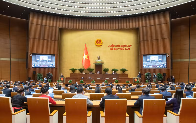 会议场景。（图片来源：quochoi.vn）