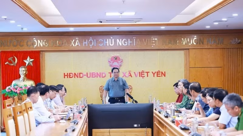 范明正总理主持会议。（图片来源：dangcongsan.vn）
