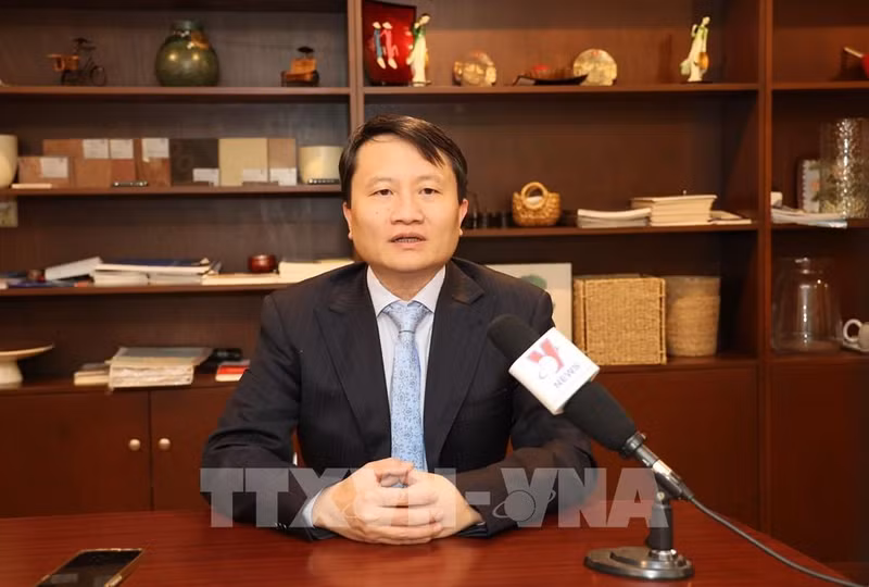 越南驻墨西哥商务参赞刘万康。（图片来源：越通社）