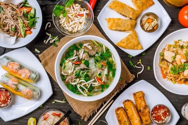 越南美食。