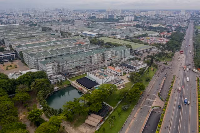 附图：胡志明市新造工业区。