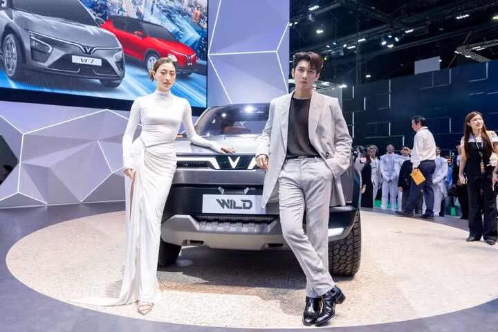 Vinfast电动车型亮相泰国。