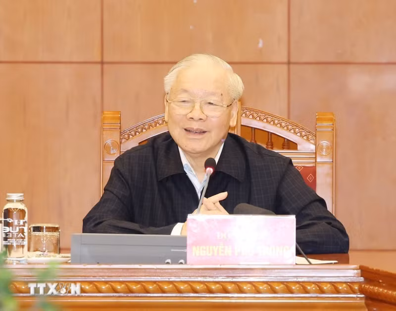 越共中央总书记阮富仲。（图片来源：越通社）