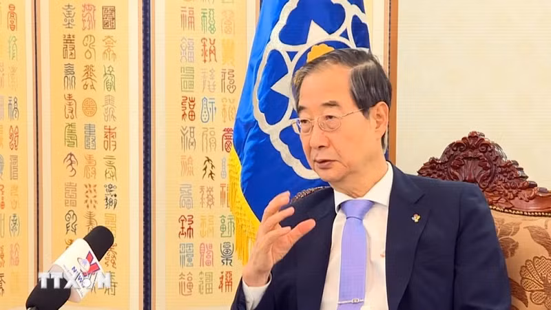 韩国总理韩德洙。（图片来源：越通社）