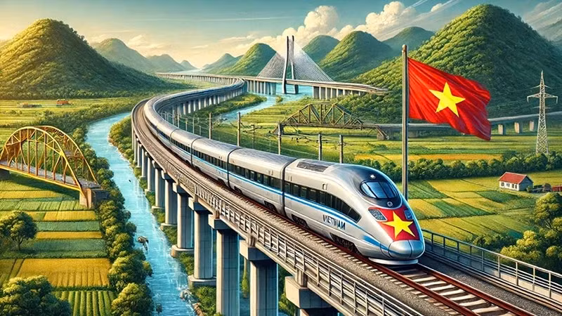 附图：北南高速铁路预计全长1541公里，时速350公里。