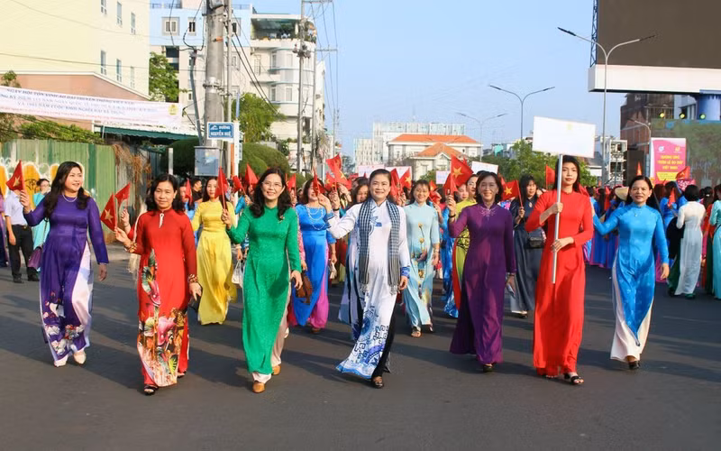附图：全国妇女响应2025“奥黛周”。