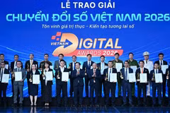 第九届越南数字化转型奖（Vietnam Digital Awards，VDA）颁奖典礼于10月14日下午在河内举行。（图片来源：越通社）