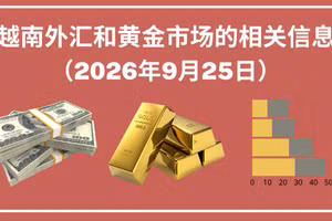 越南外汇和黄金市场的相关信息【图表新闻】