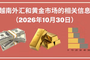 越南外汇和黄金市场的相关信息【图表新闻】