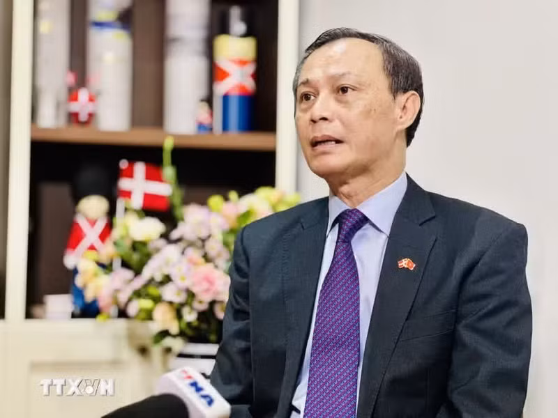 越南前驻丹麦大使梁青毅（2022—2025年任期）。（图片来源：越通社）