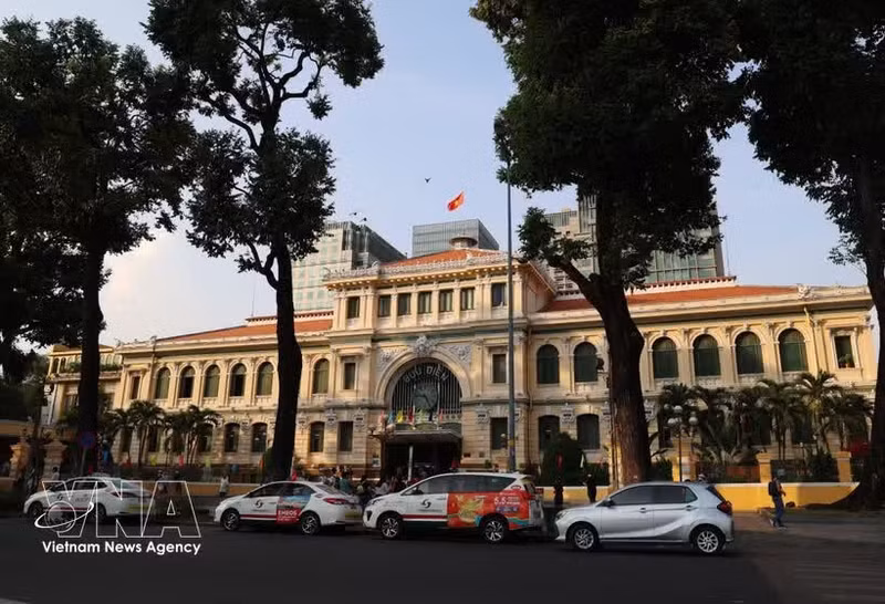 胡志明市邮局——胡志明市最具吸引力的目的地之一。（图片来源：越通社）
