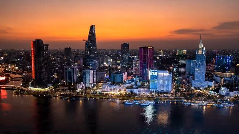 胡志明市一角。