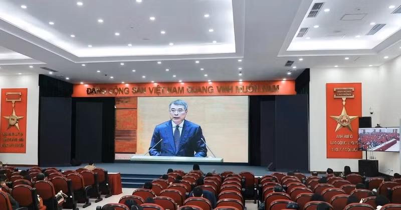 设在国家通讯中心的分会场。（图片来源：越通社）