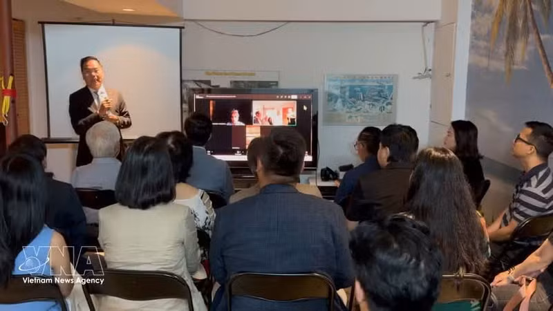 加拿大—越南协会成立10周年庆典现场。
