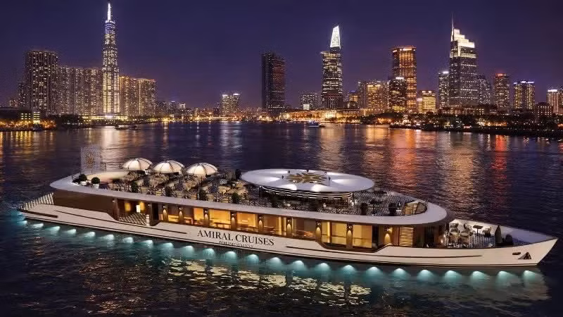 Amiral Cruise游船三维效果图。