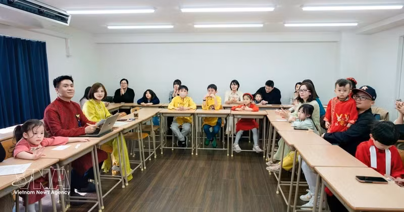 “在日本保护越南文化和越南语”为主题的纪念活动现场。（图片来源：越通社）