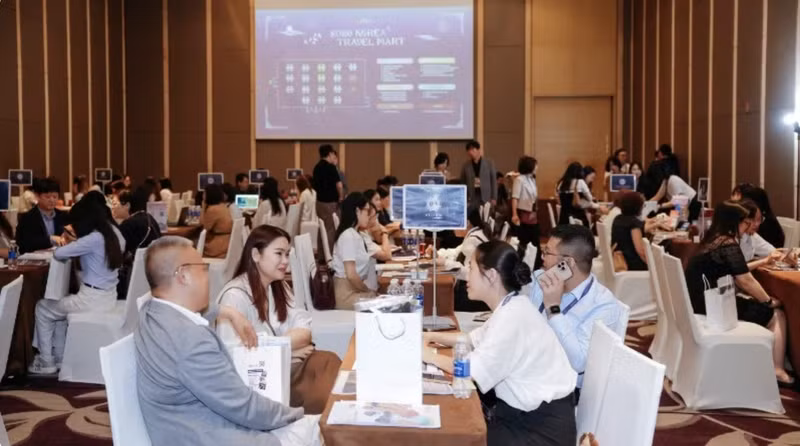 2026韩国旅游交易会期间，越韩旅游企业开展商务对接。