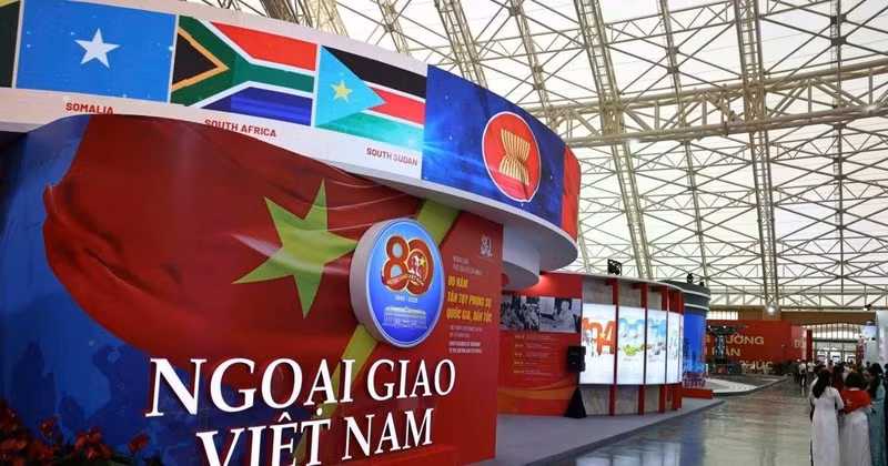 越南外交部在2025年举办的国家成就展上的展区。