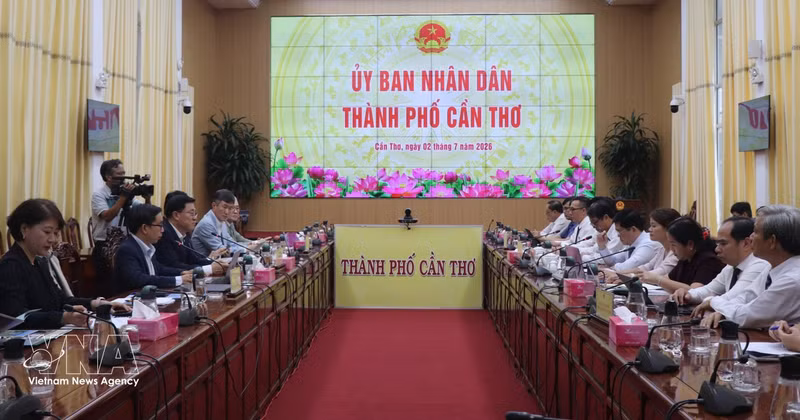 会见现场。