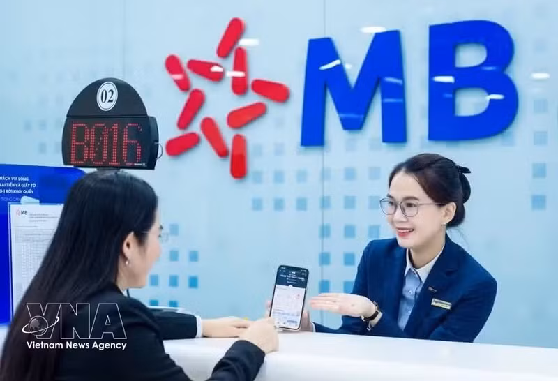 军队股份商业银行（MB）跻身越南诚信高效上市公司50强（VIX50）名单。（图片来源：越通社）