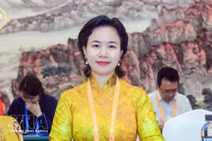 中国越南企业协会主席潘氏茶眉教授。（图片来源：越通社）