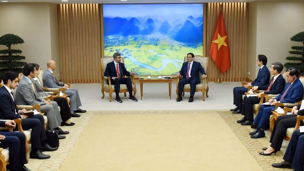 越南政府总理范明正会见阿拉伯联合酋长国外交与国际合作部长【组图】