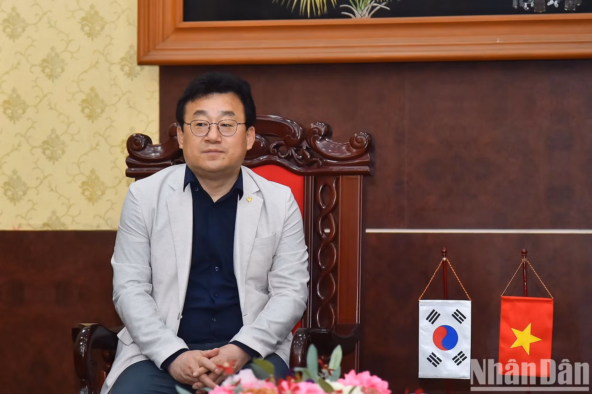 韩国记者协会会长朴钟贤。