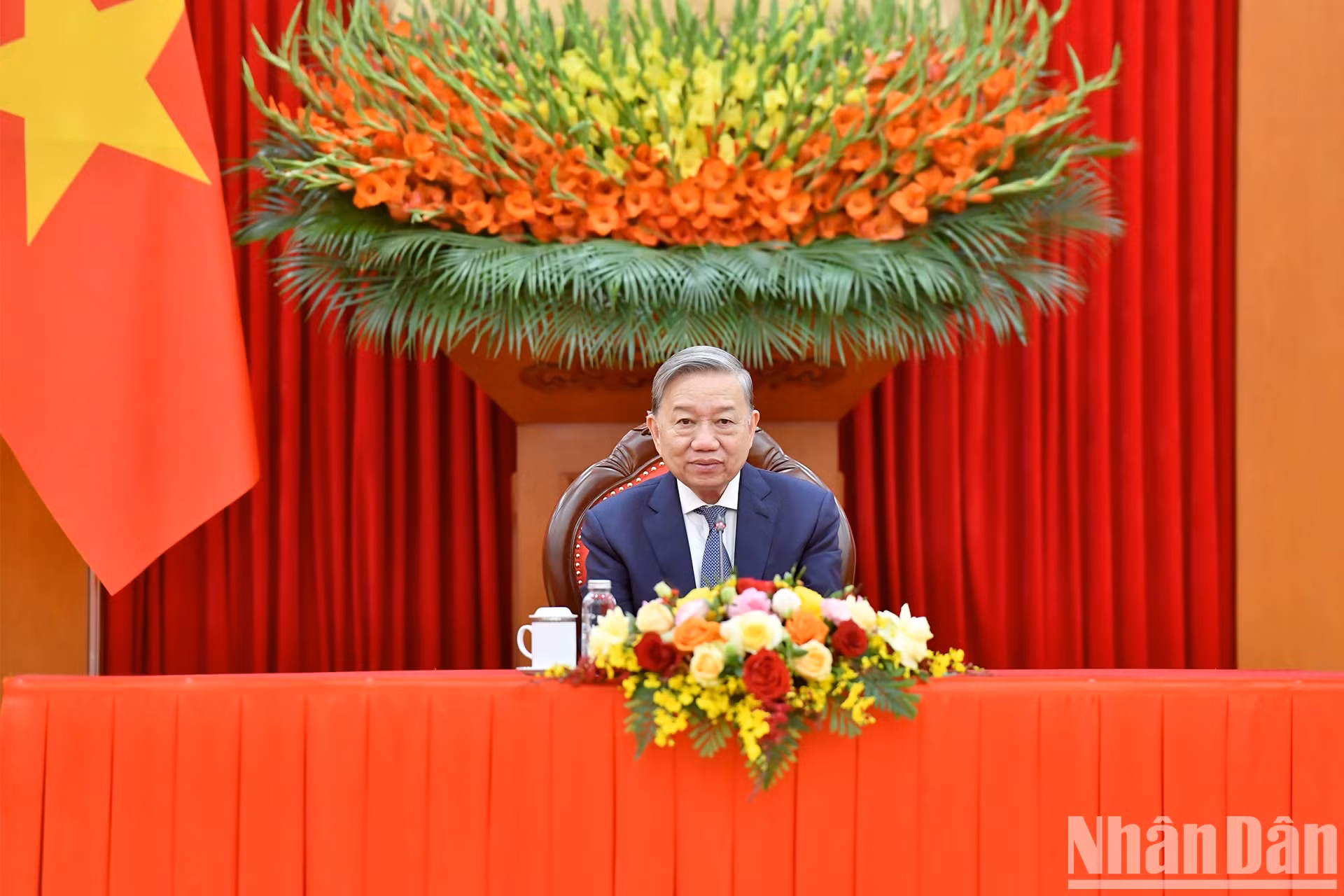 越共中央总书记苏林同古共中央第一书记、古巴国家主席迪亚斯-卡内尔通电话【组图】