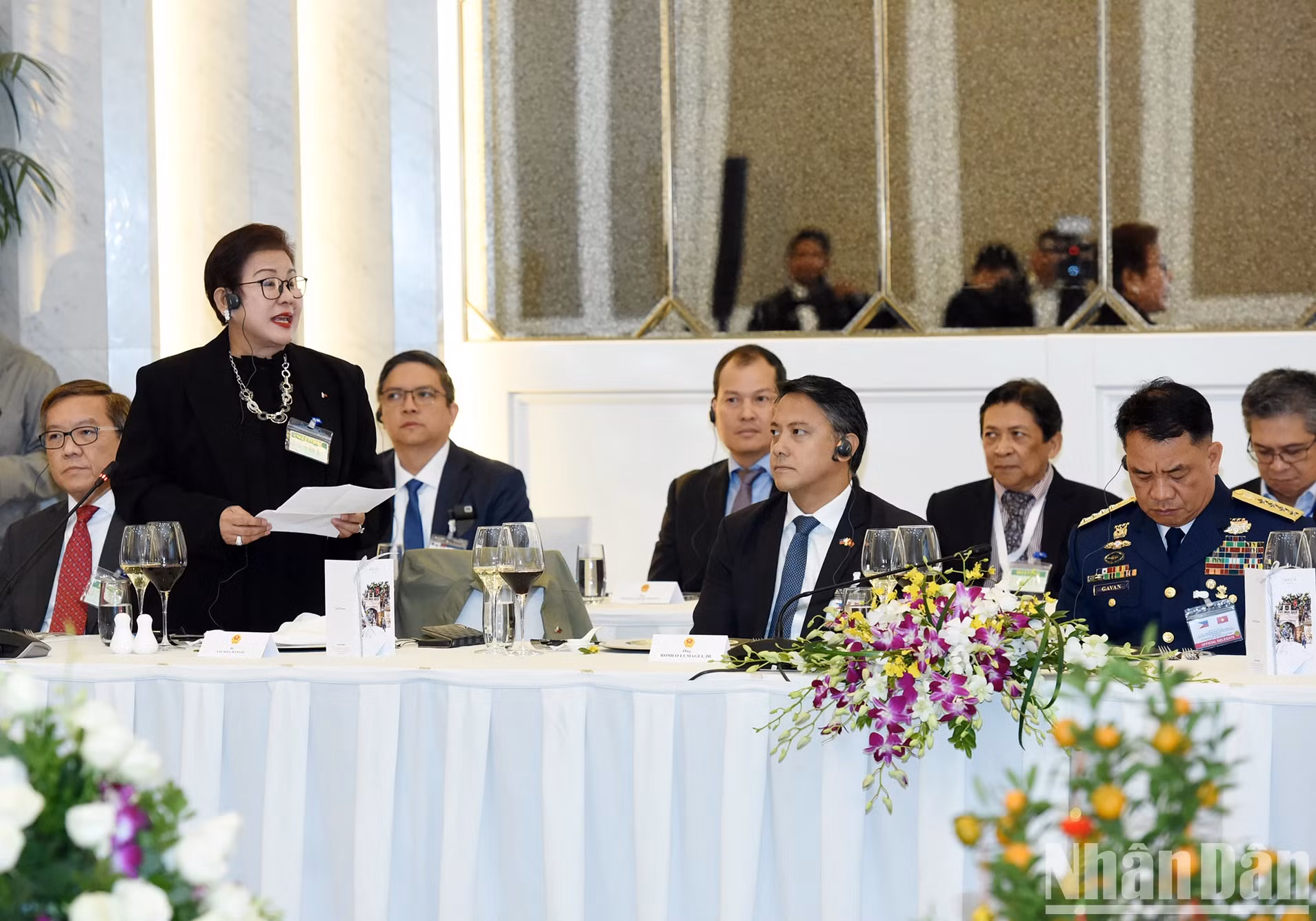 菲律宾企业代表发言。