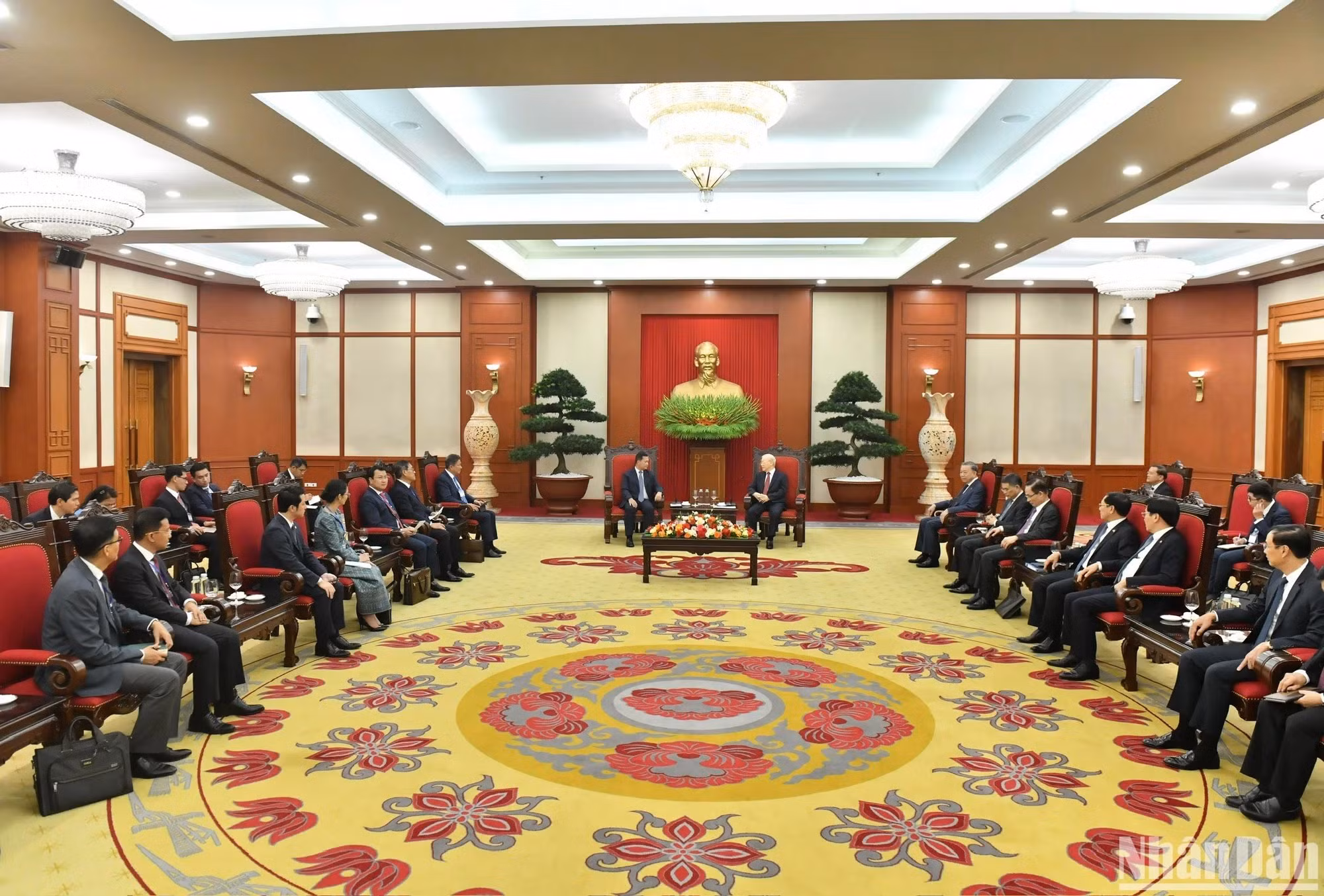 会见场景。（登科 摄）