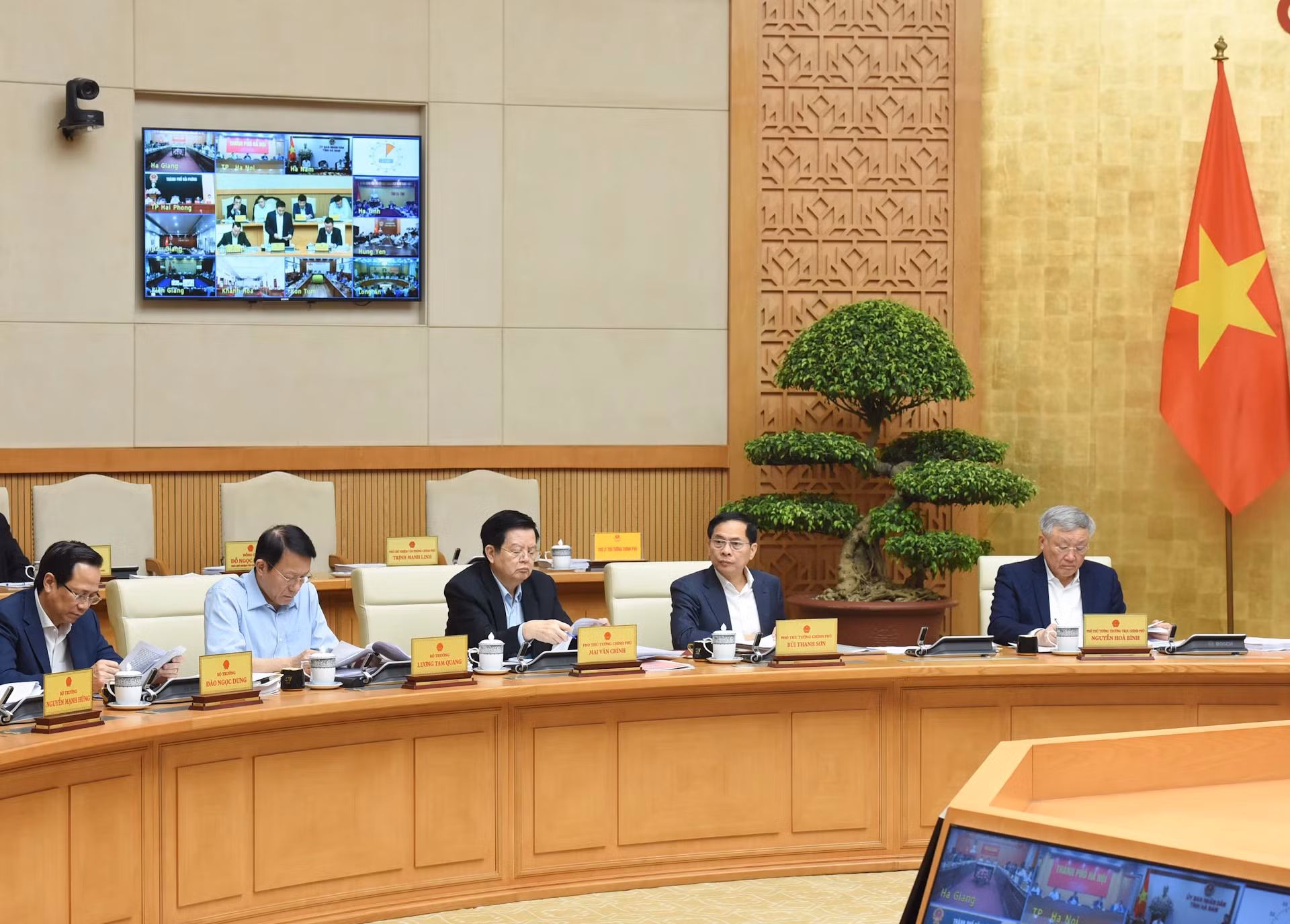 各位政府副总理、各部委行业领导出席会议。
