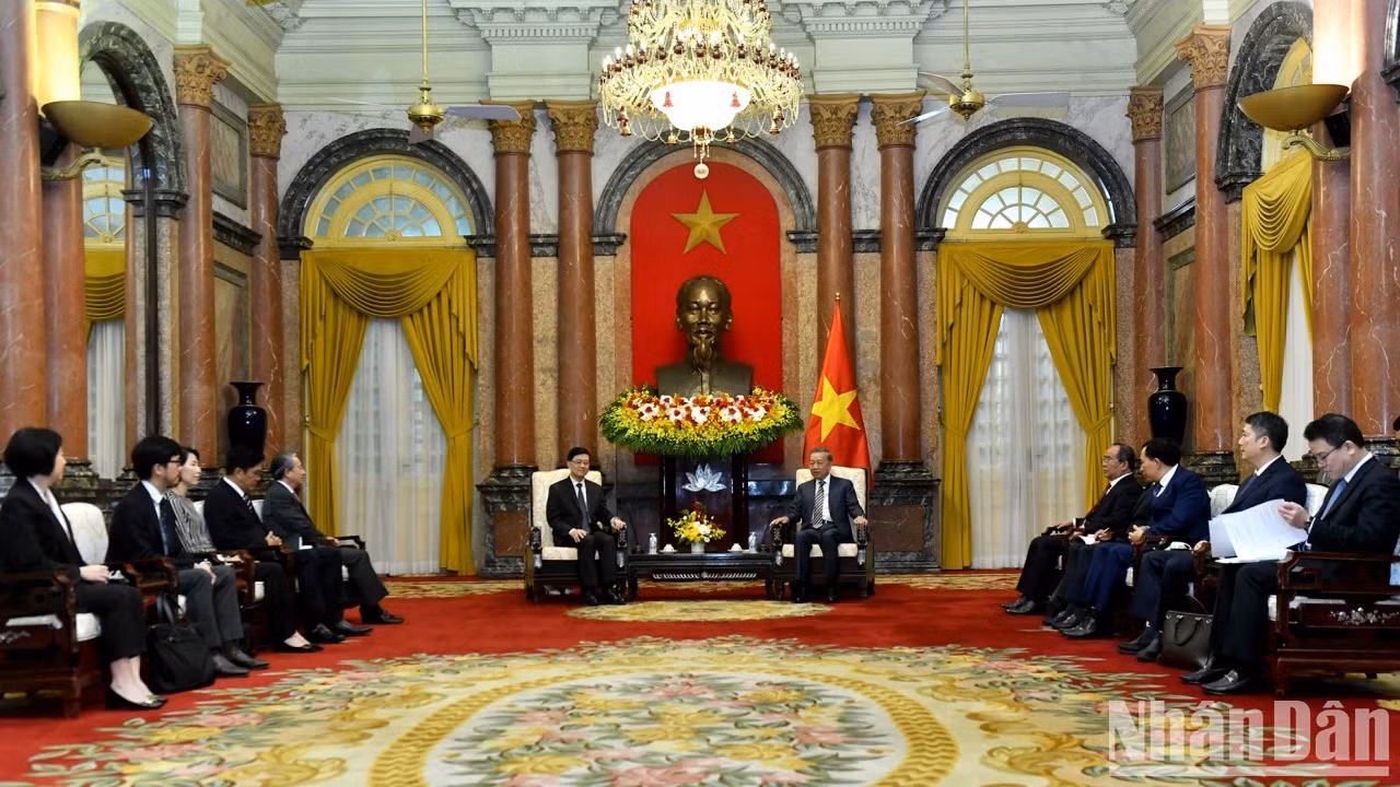 会见场景。