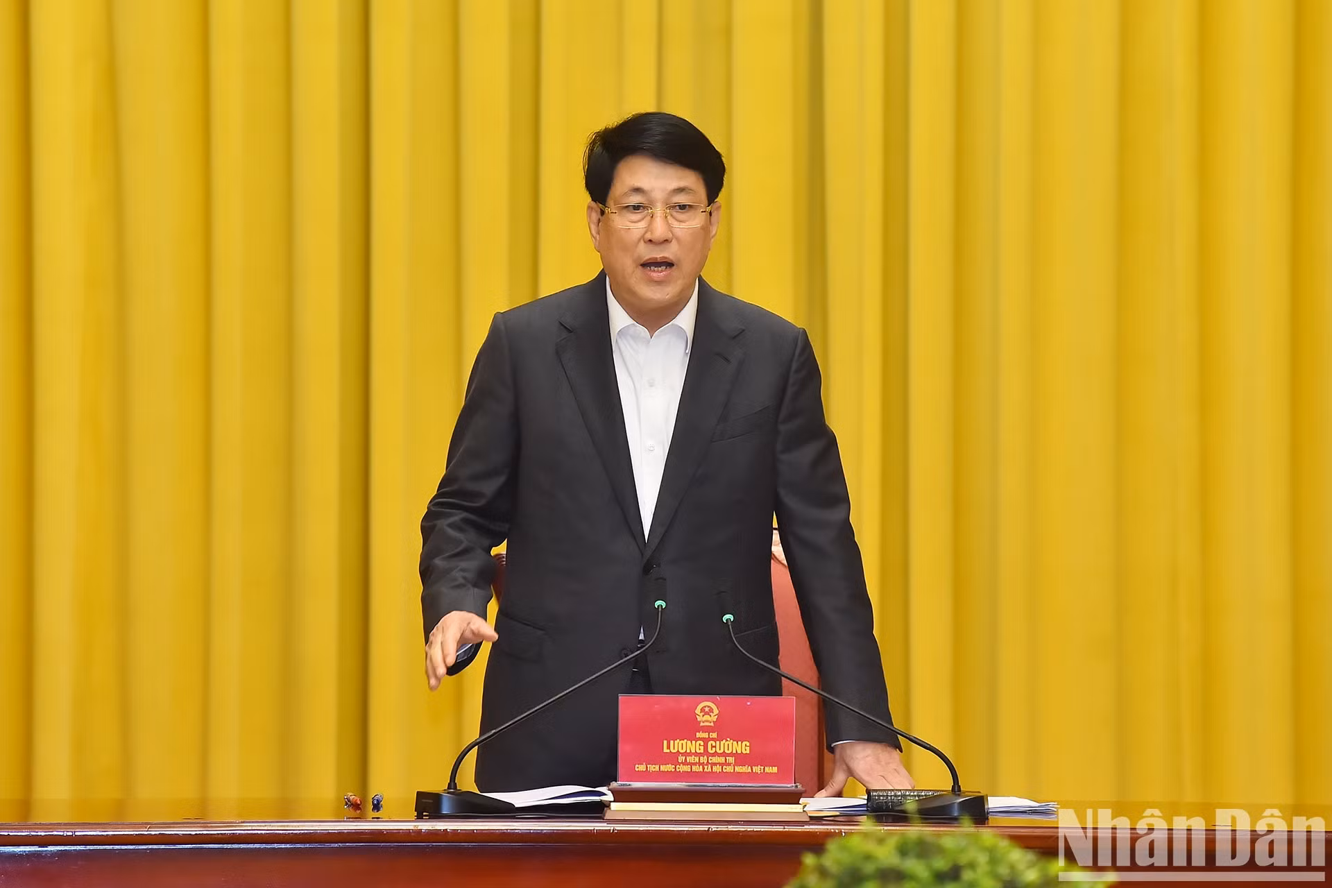 越南国家主席梁强与外交部举行工作会议【组图】 ảnh 4