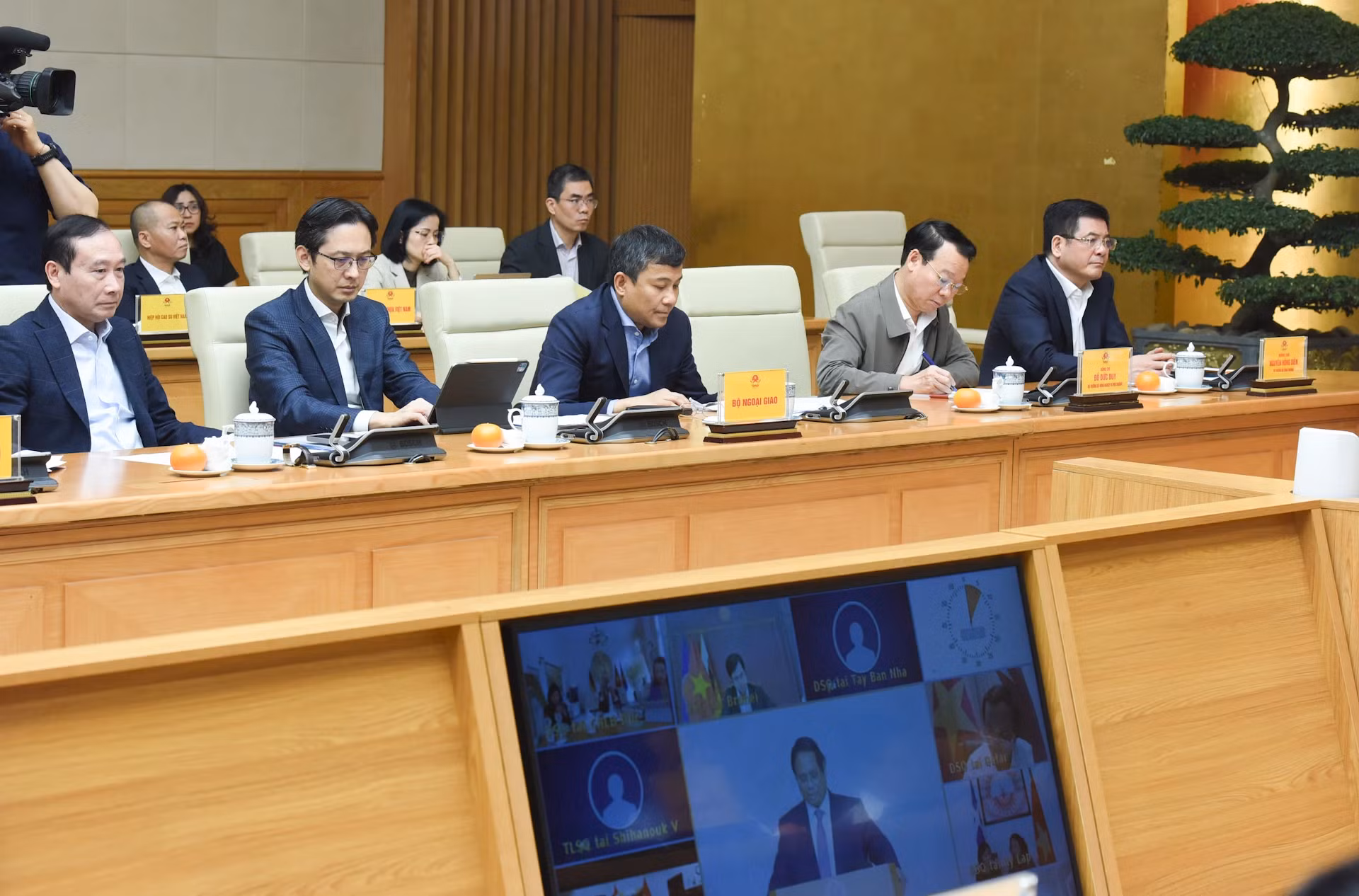 与会代表。