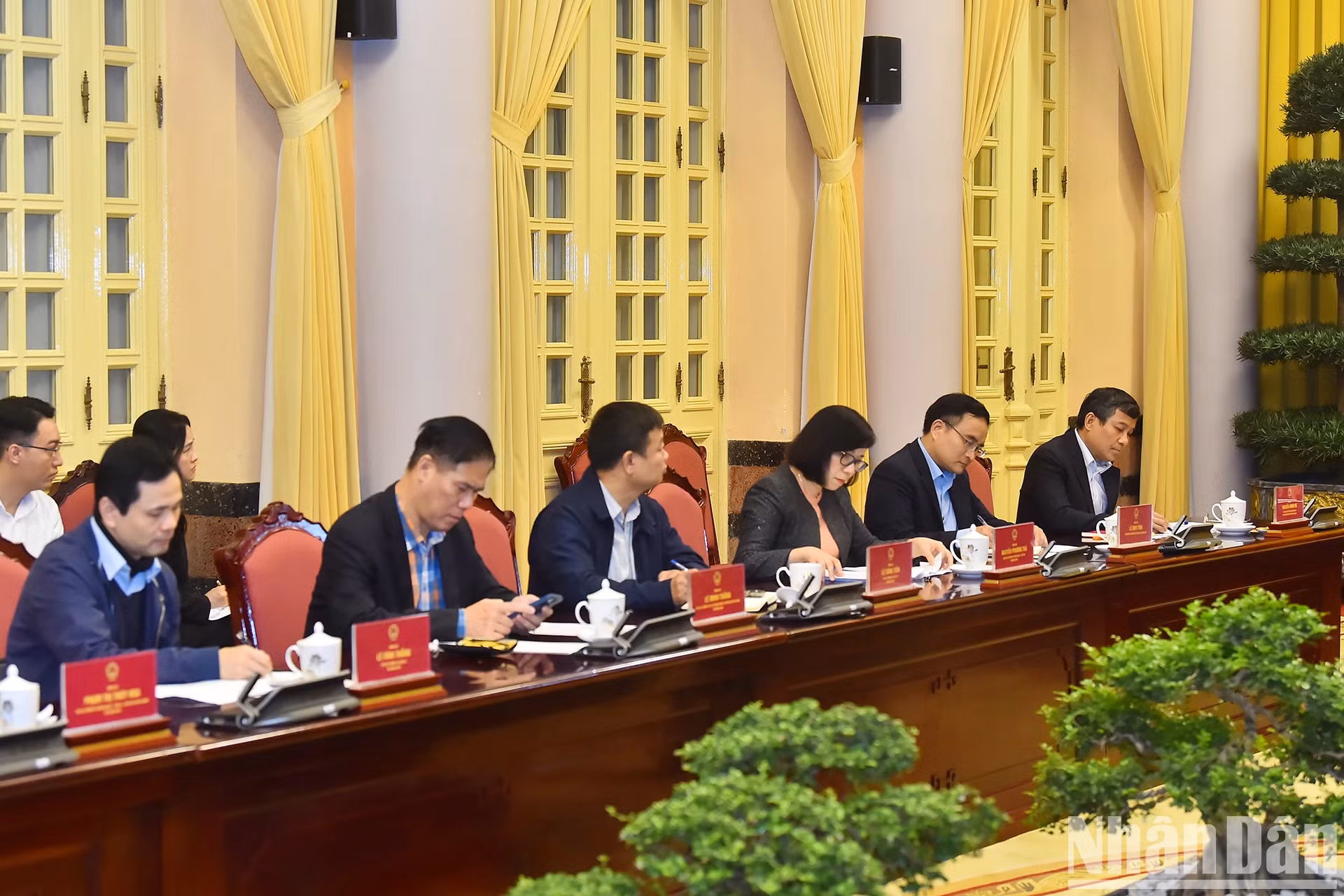 越南国家主席梁强与外交部举行工作会议【组图】 ảnh 3