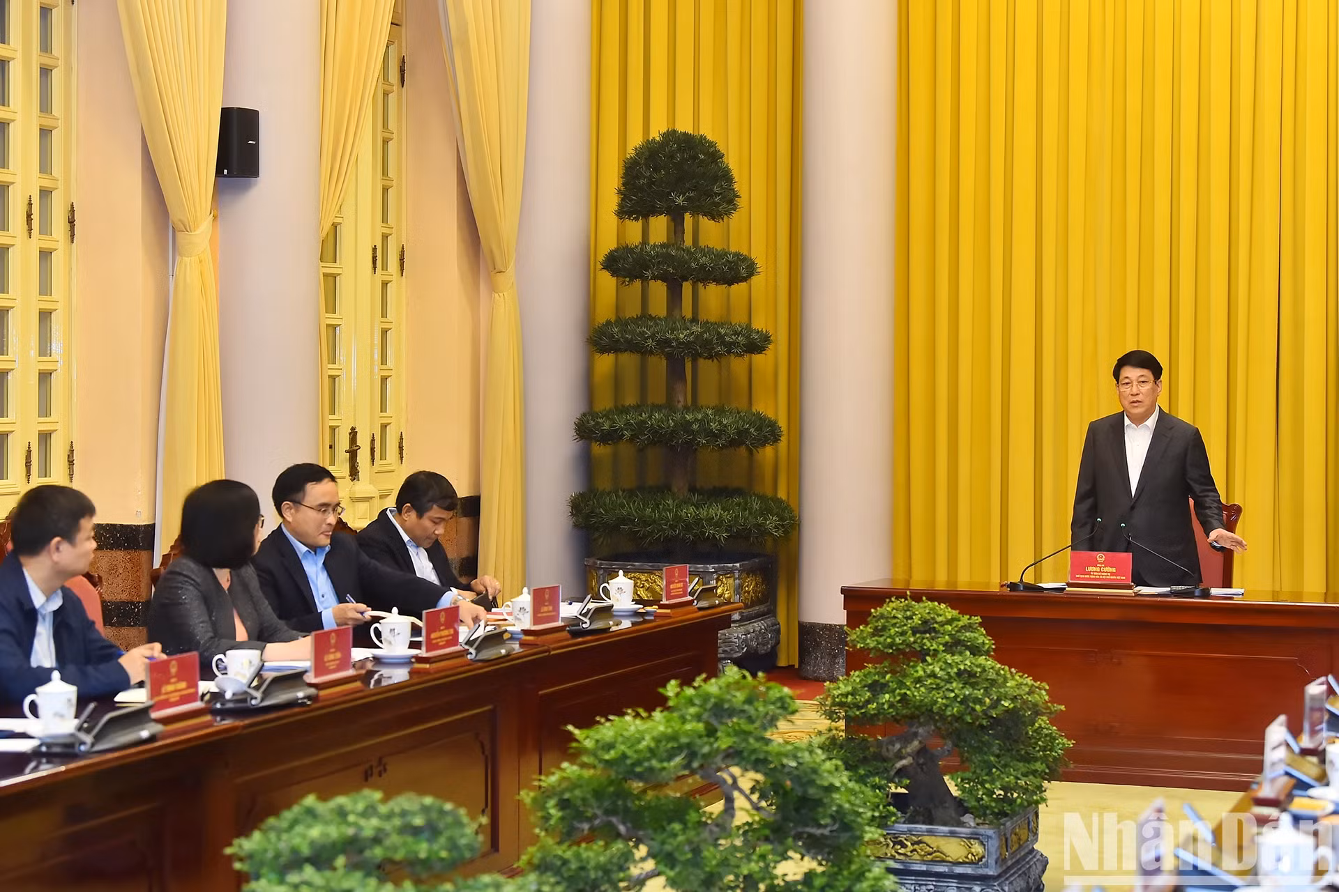 越南国家主席梁强与外交部举行工作会议【组图】 ảnh 5