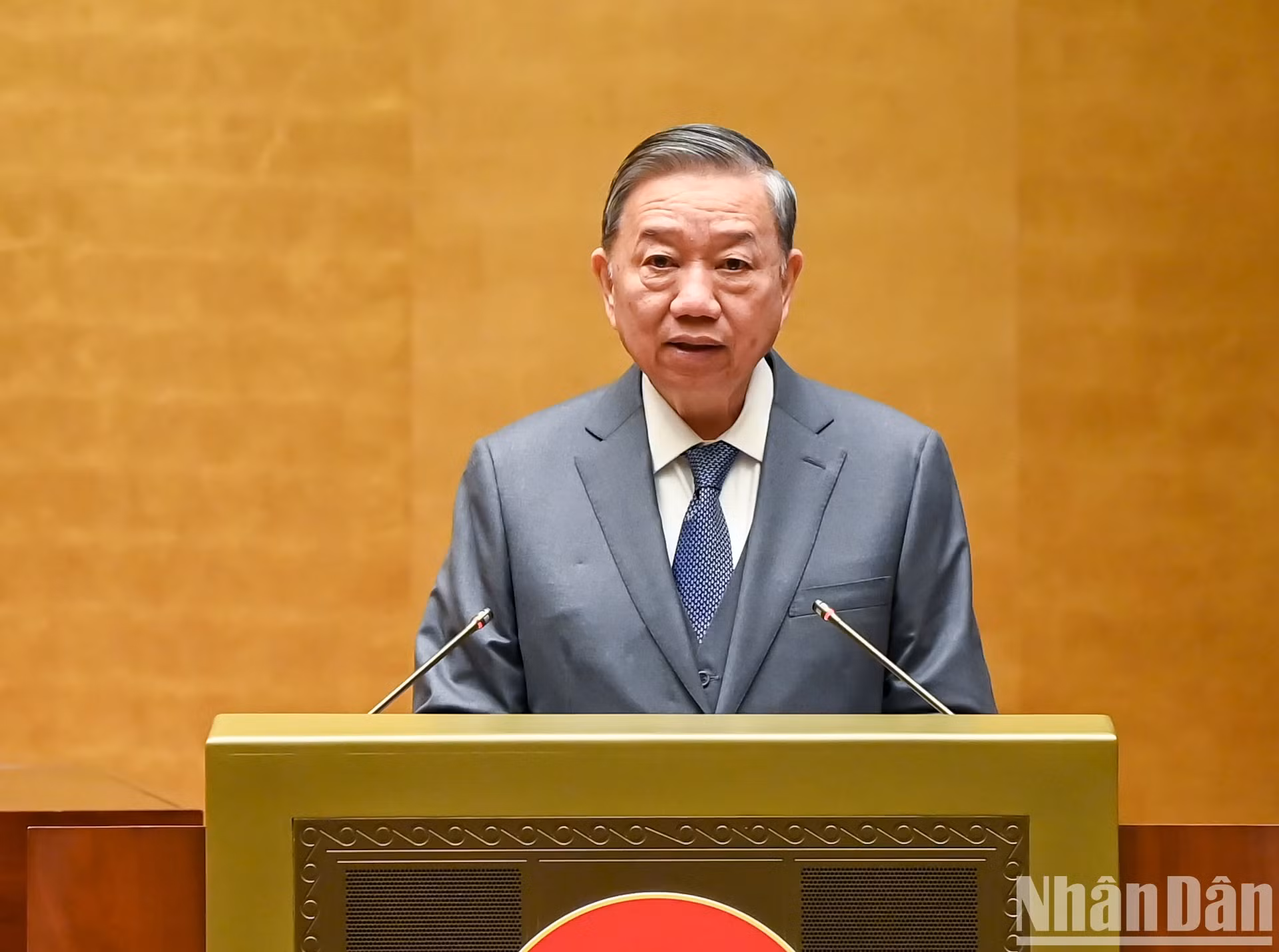 苏林总书记发表重要讲话。