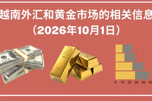 越南外汇和黄金市场的相关信息【图表新闻】