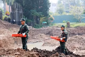 胡志明市黎氏莲公园第二阶段5天归集58具烈士遗骸。（图片来源：越通社）