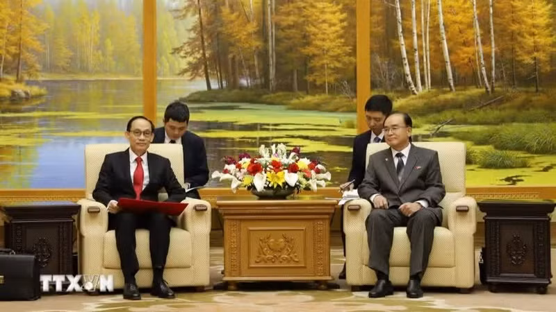会见场景。（图片来源：越通社）