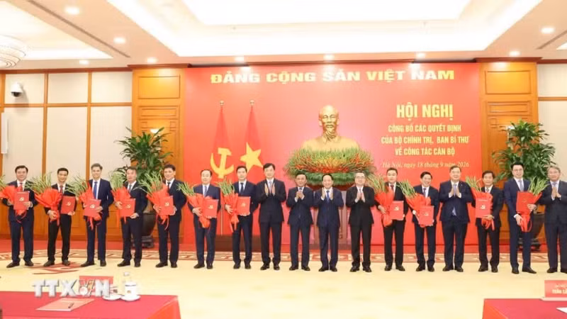越共中央政治局、中央书记处公布部任免决定。（图片来源：越通社）