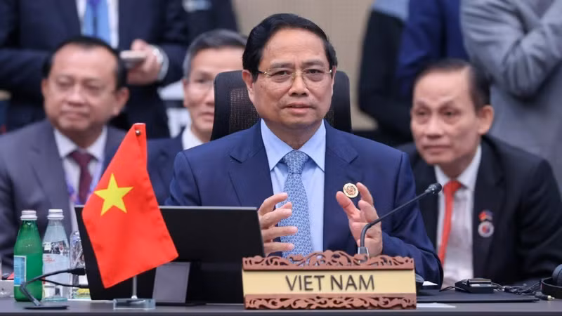 越南政府总理范明正出席第13届东盟—美国峰会。（图片来源：VGP）