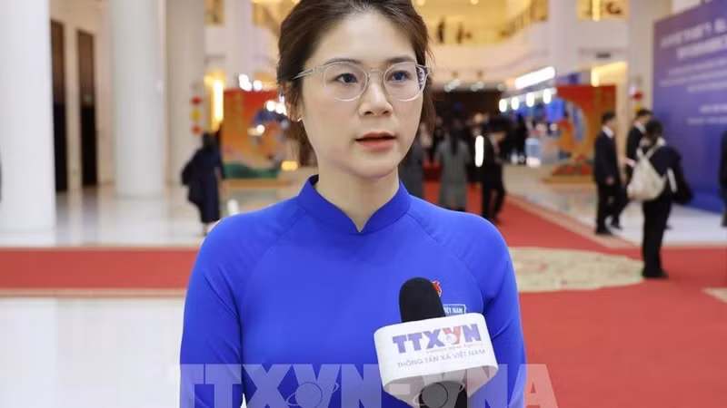 越南高平省团省委书记阮氏香绒。（图片来源：越通社）