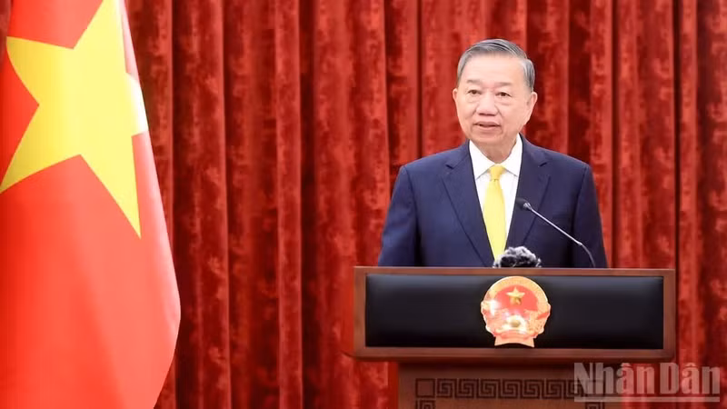 越南共产党中央委员会总书记、越南社会主义共和国主席苏林。