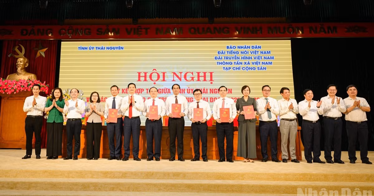 越南5家主流媒体与太原省签署合作协议【组图】