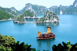 下龙湾之美。
